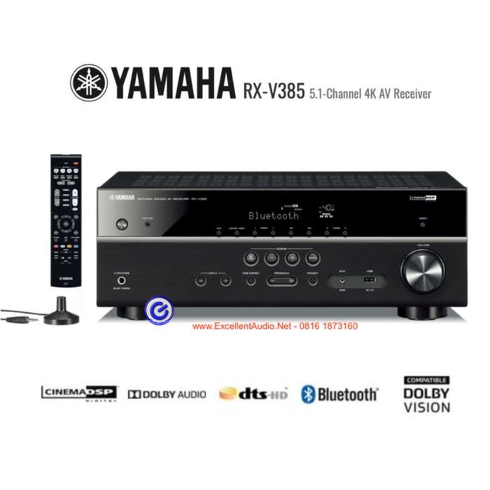 Paket Yamaha RX-V385 RXV385 NS PA150 NS SW100 bluetooth home theatre